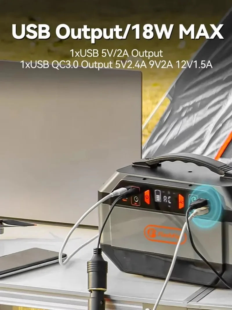 Portable Solar Generator 288.6Wh 330W Outdoor Power Station