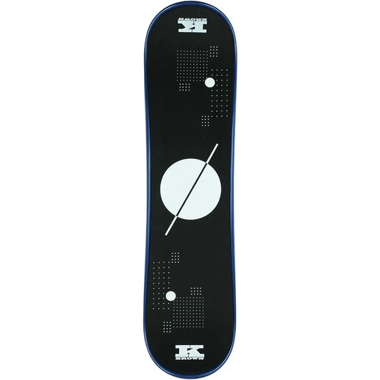 XMSJ Snowskate Plastic Polymer Dual Kick Snowboard With Foam Grip 9x35 Inches