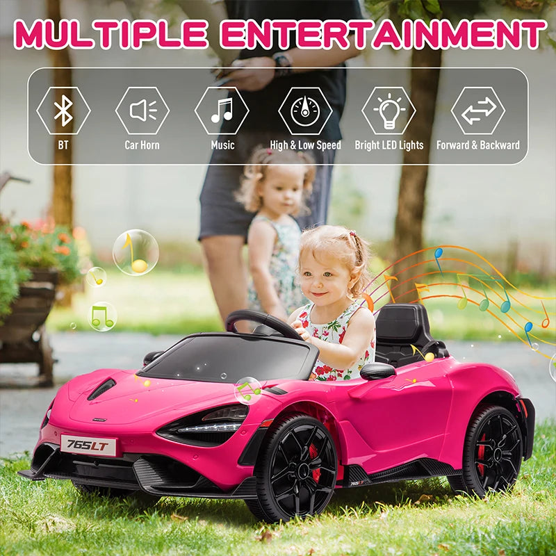 Mukidy Officially Licensed McLaren 765LT Ride On Car For Kids
