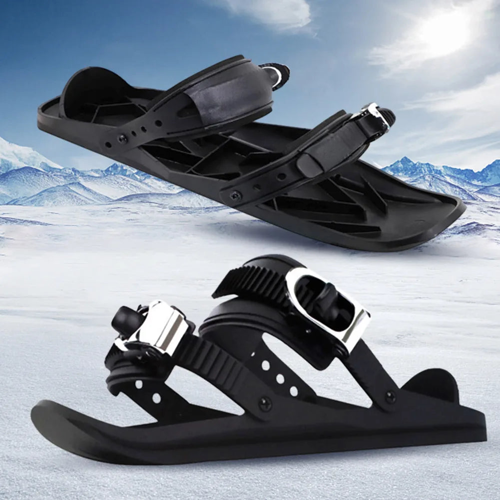 Mini Short Ski Skates Skiboards Snowboard Boots Adjustable For Winter Sports