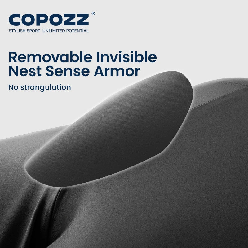 COPOZZ Men UV Protect Rash Guard Surf Shirt Long Sleeve Quick Dry Swimsuit