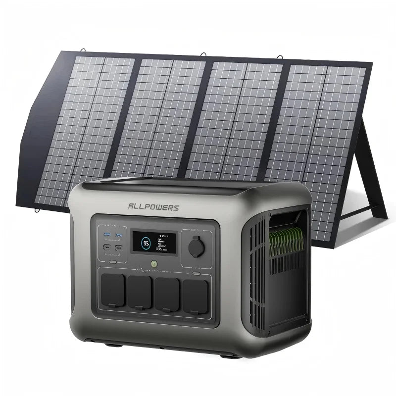 ALLPOWERS R1500 LITE Portable Power Station With Solar Panel