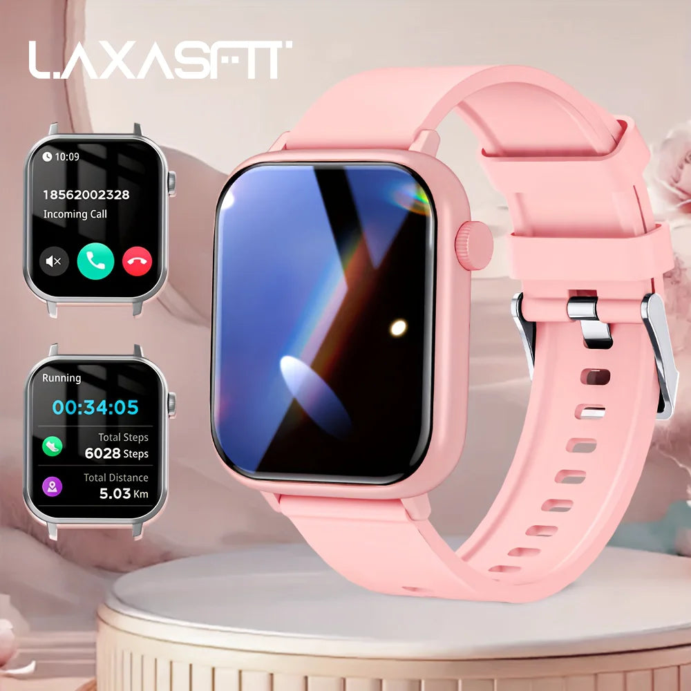 LAXASFIT Waterproof Smartwatch With Bluetooth Call For Android iOS