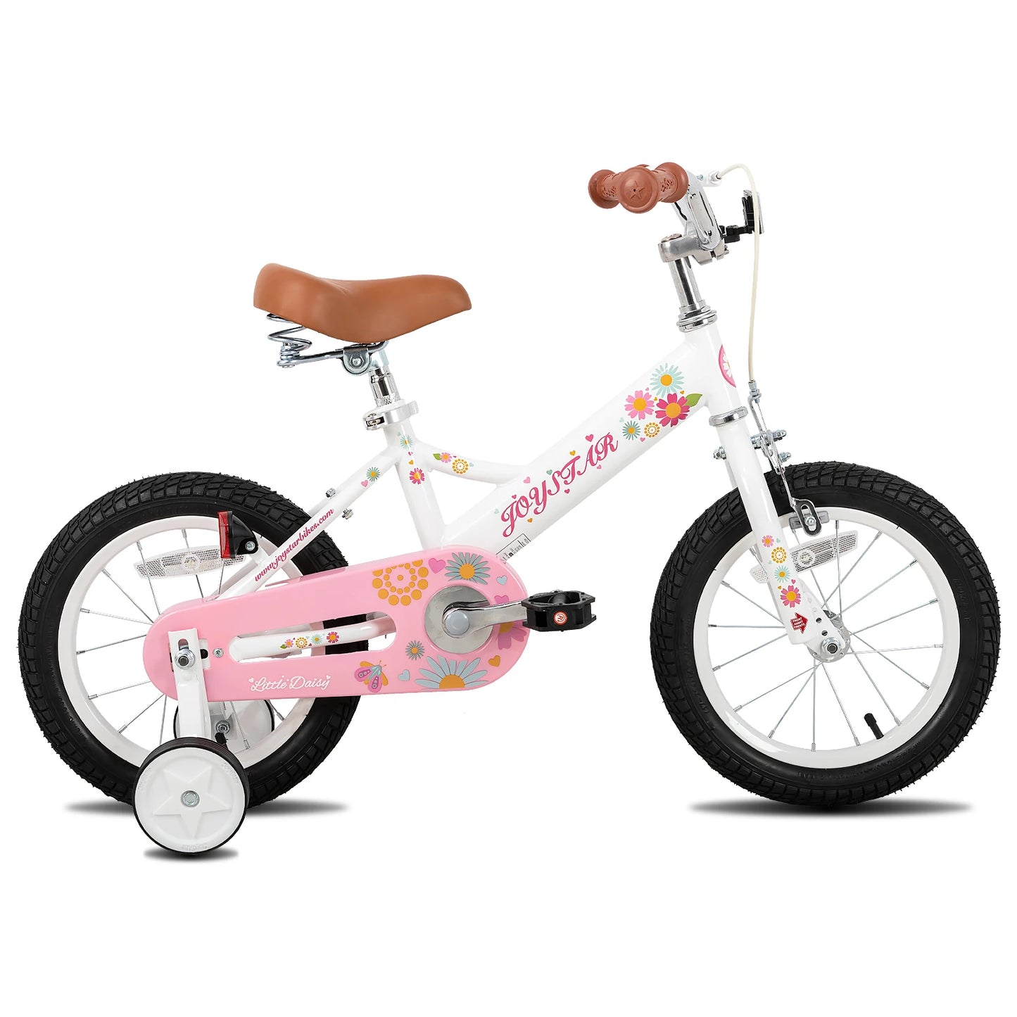 JOYSTAR Little Daisy Kids Bike For Girls Ages 2-7 With Doll Seat Streamers Flag