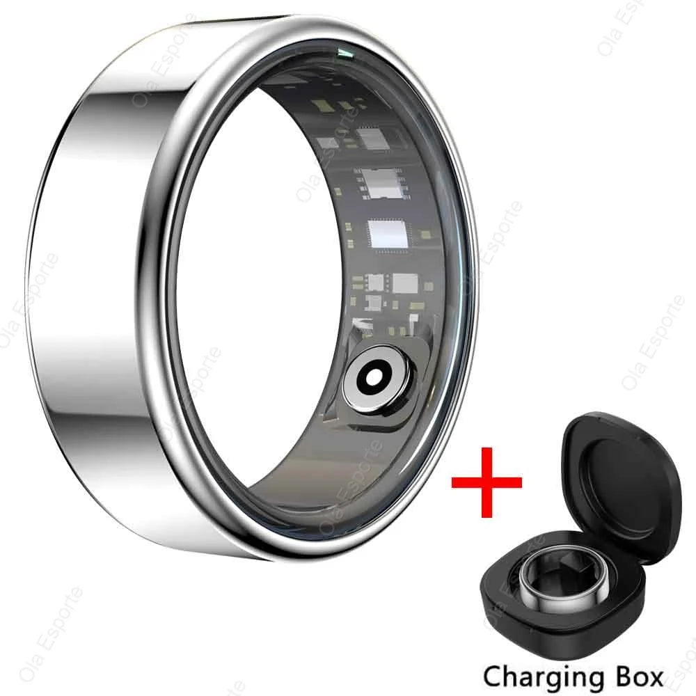 Smart Ring With Heart Rate And SpO2 Monitor IP68 Waterproof
