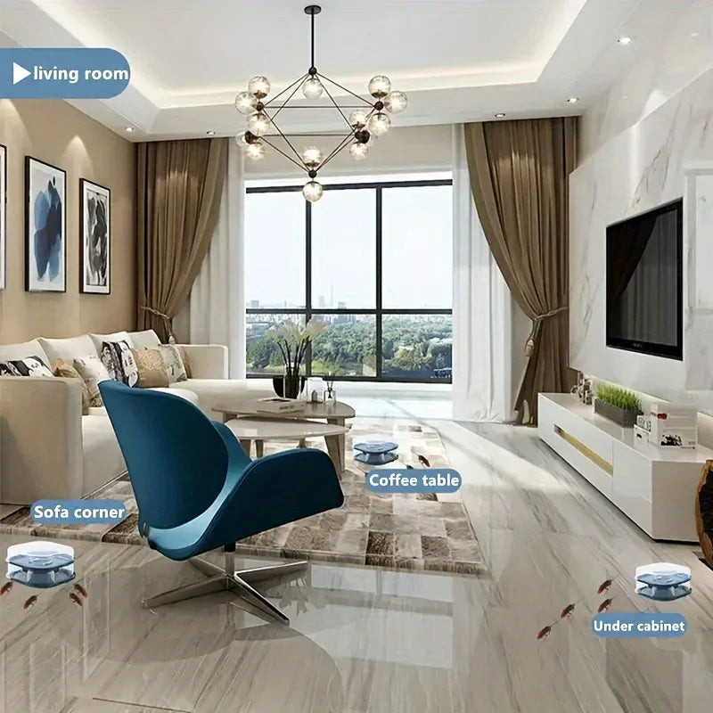 Efficient No-Bait Cockroach Trap - Reusable Insect & Pest Control Box for Roaches, Spiders, Ants Household Gadgets Catching Box