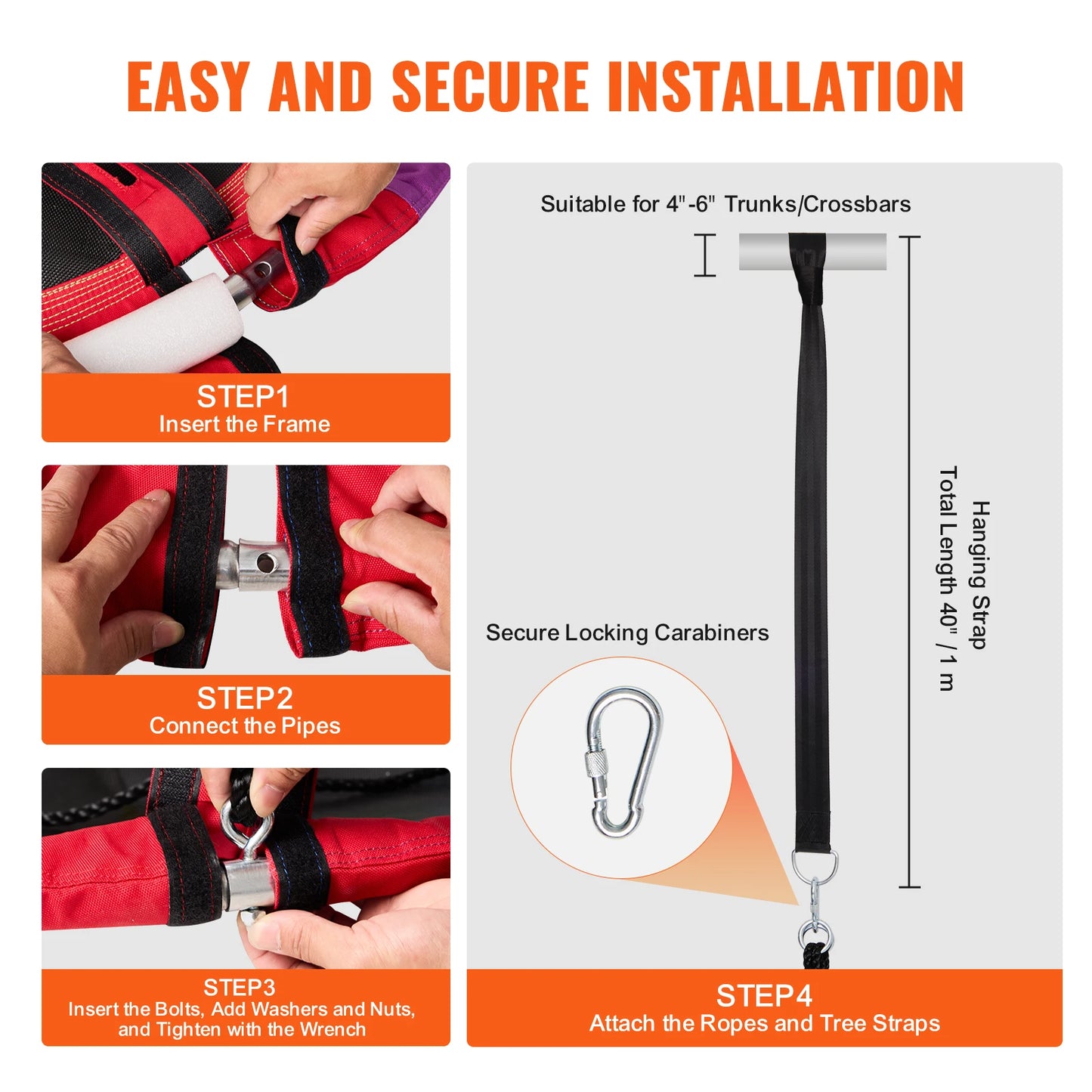 SucceBuy Tree Swing Saucer Swing 750lbs Swing Seat 2 Tree Hanging Straps Adjustable Multi-Strand Ropes Round Swing Kids Outdoor