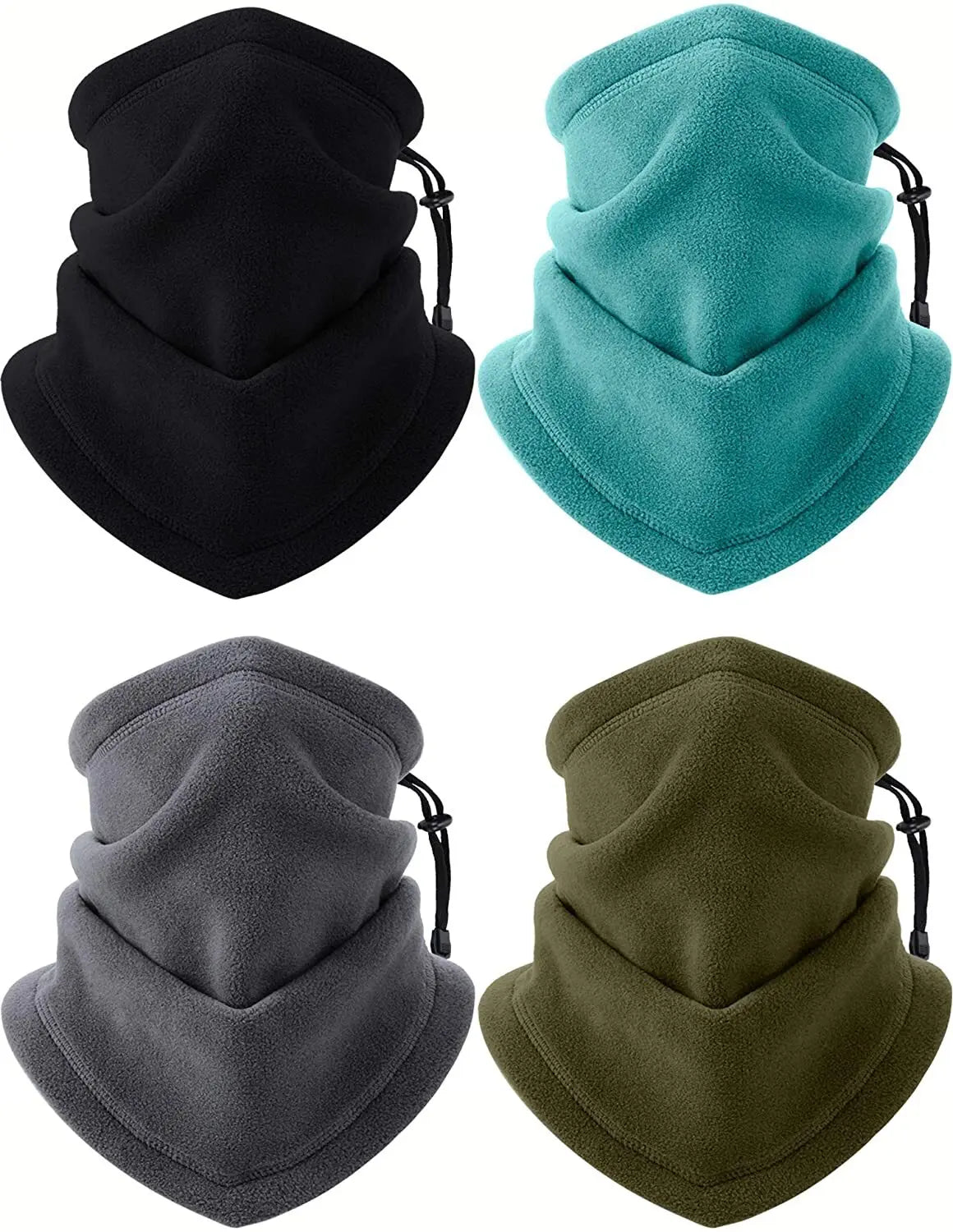 Fleece Neck Warmer Winter Scarf Face Mask For Men Women Windproof Hiking Cycling