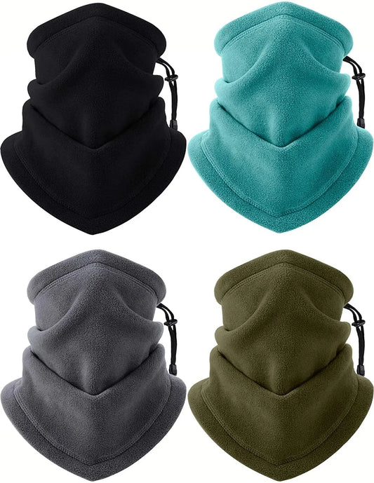 Fleece Neck Warmer Winter Scarf Face Mask For Men Women Windproof Hiking Cycling