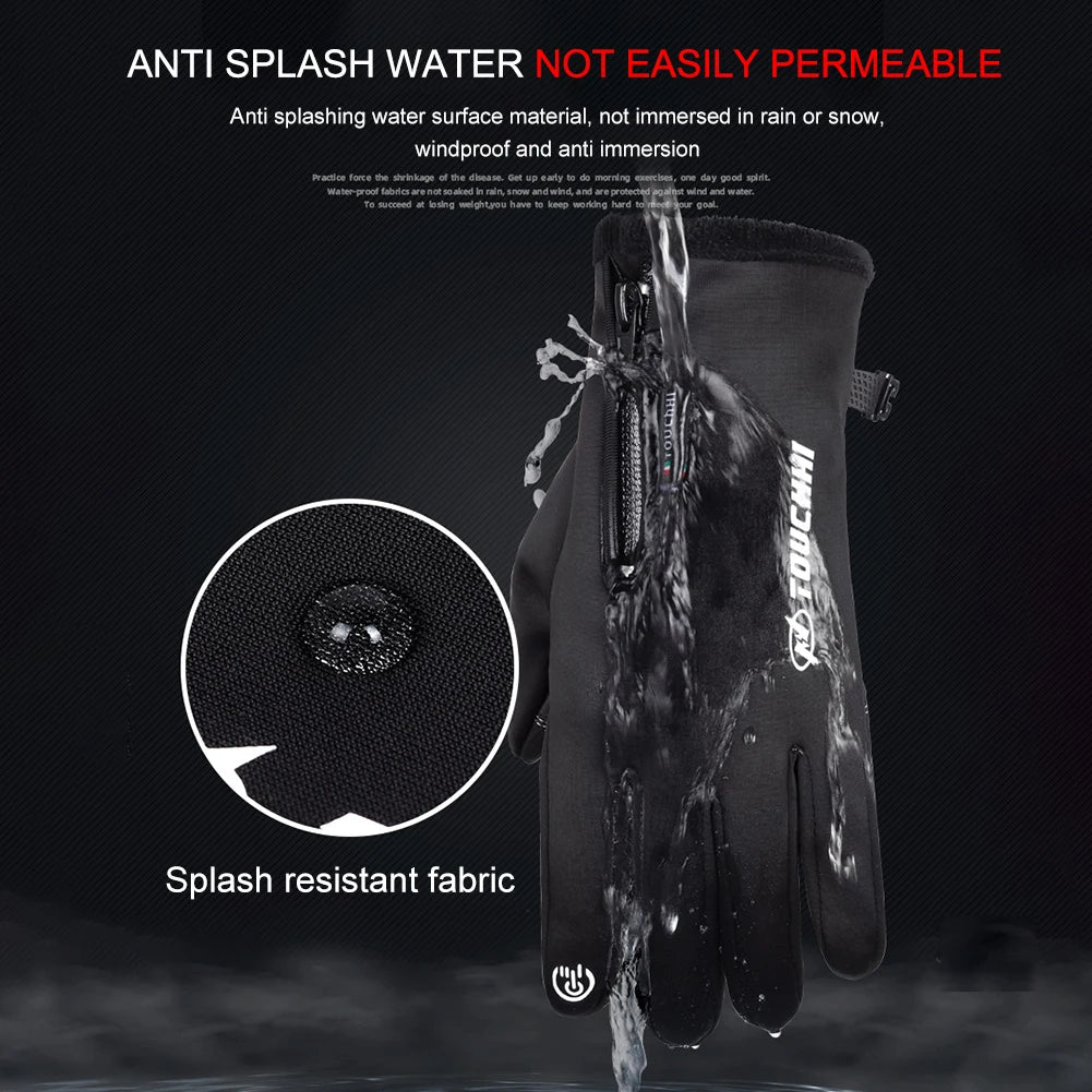 USB Heated Touch Screen Gloves Windproof Hand Warmer for Outdoor Skiing Cycling