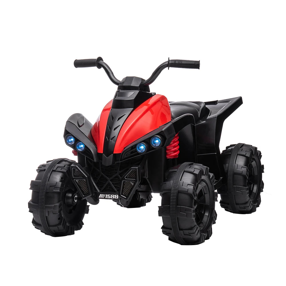 4 Wheeler for Kids, 12V Battery Powered Ride On ATV, Electric 4 Wheeler Quad ATV Car with MP3, USB, LED Headlight Ride On Toys f