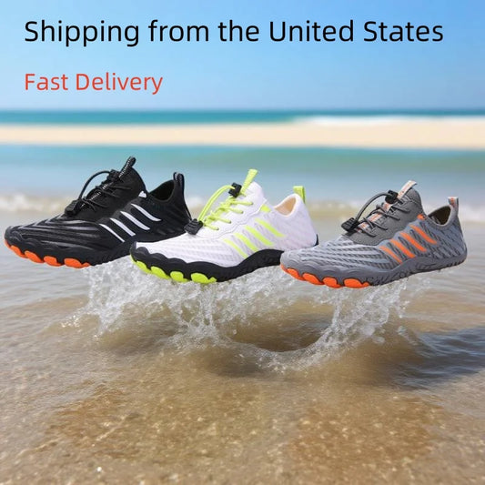 Five Toe Barefoot Water Shoes For Men Women Quick Dry Non Slip Beach Sneakers
