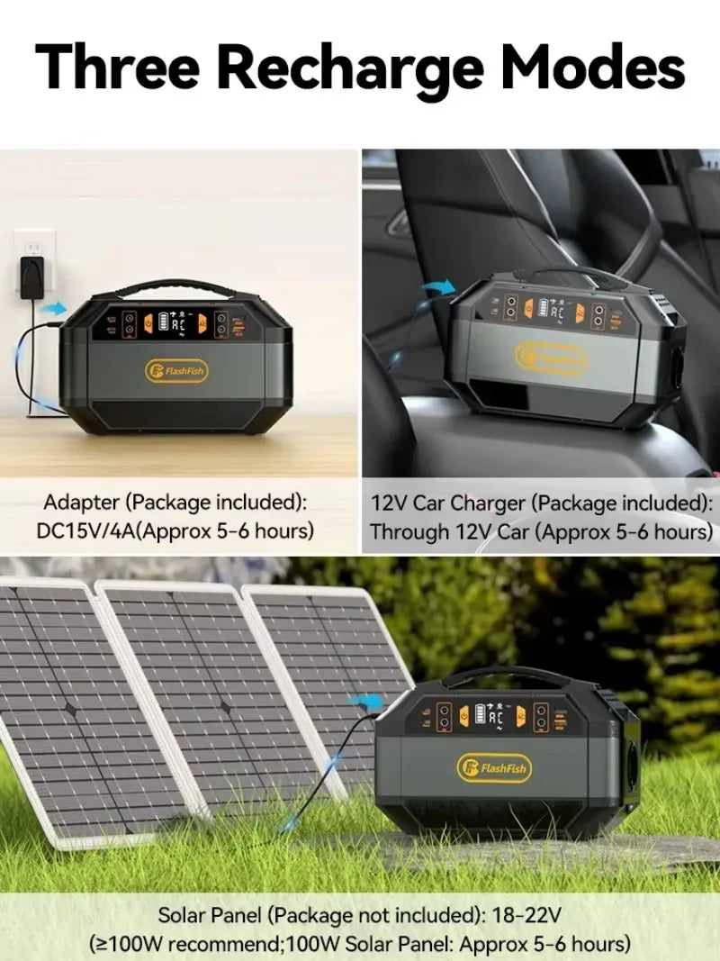 Portable Solar Generator 288.6Wh 330W Outdoor Power Station