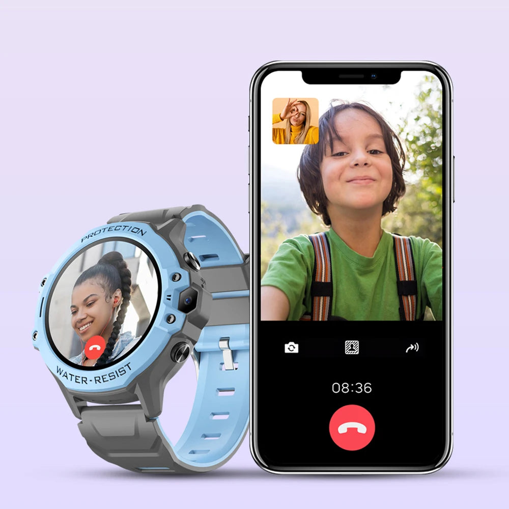 VALDUS VK55 4G Kids Smartwatch SOS GPS Emergency Tracking