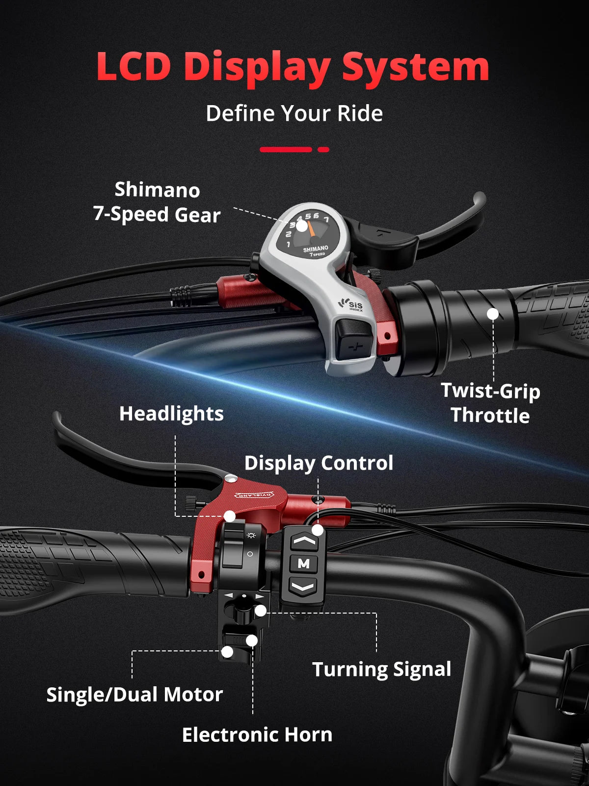 AMYET S8 Dual Motor 2000W Electric Bike 48V Battery
