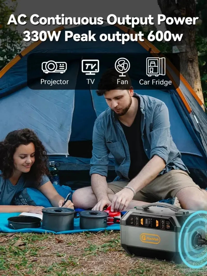 Portable Solar Generator 288.6Wh 330W Outdoor Power Station