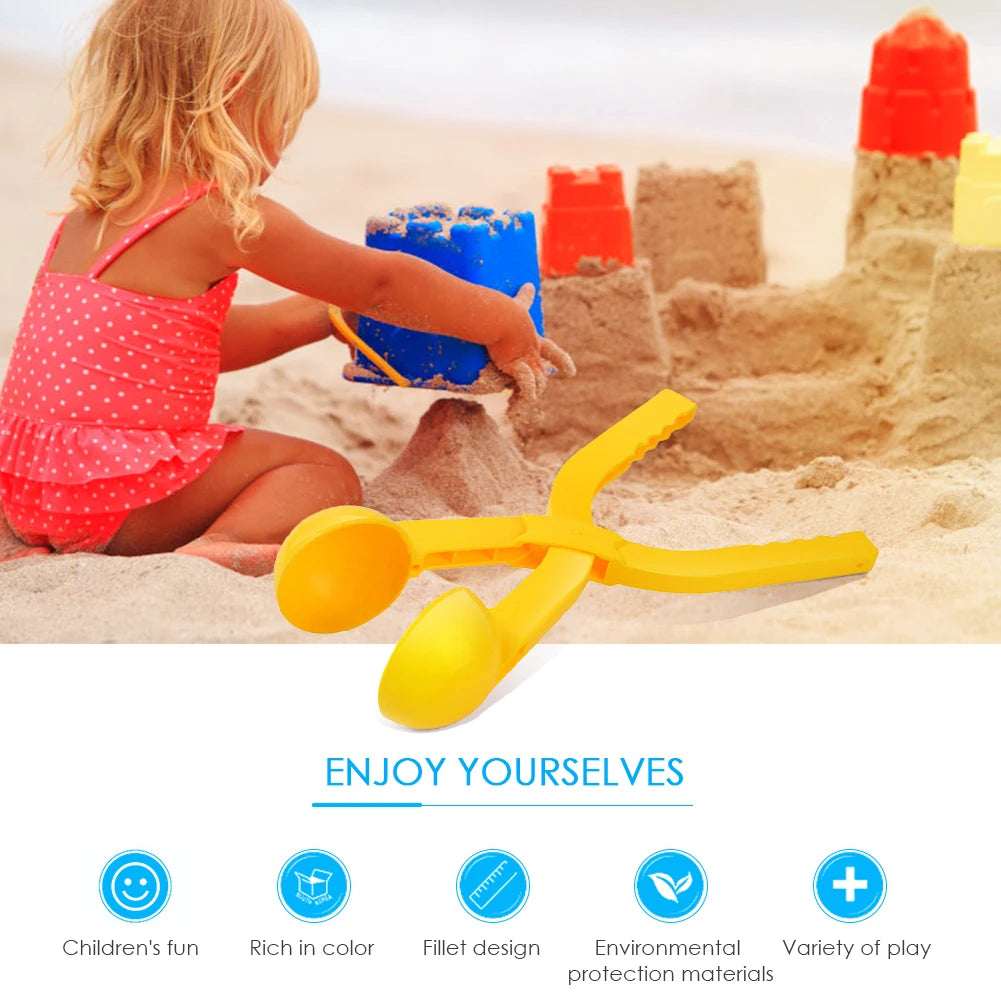 3D Large Round Snowball Maker Clip Winter Snowball Fight Children Beach Play Toy