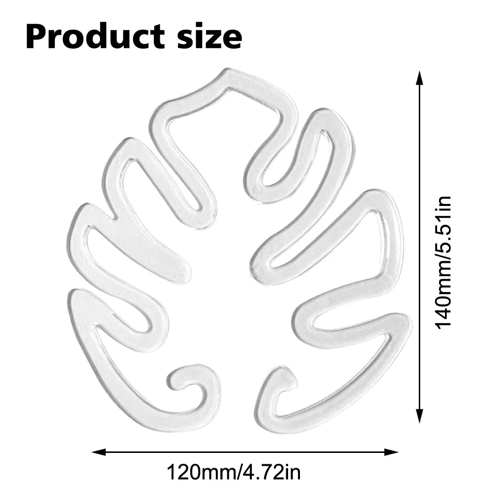 3PCS Monstera Tree Plant Support Turtle Leafs Tropical Landscape Plants Bracket For Home Garden Office Decor