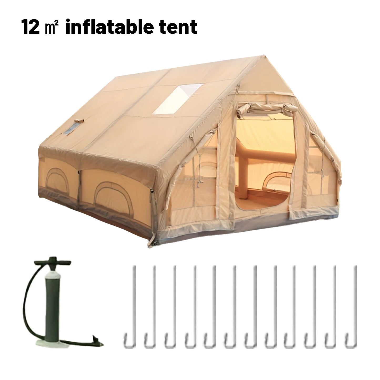 Inflatable Camping Tents For Adults Luxury Family 4 6 8 Person With Stove Plug
