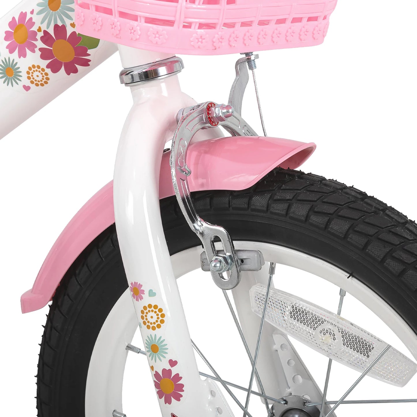 JOYSTAR Little Daisy Kids Bike For Girls Ages 2-7 With Doll Seat Streamers Flag