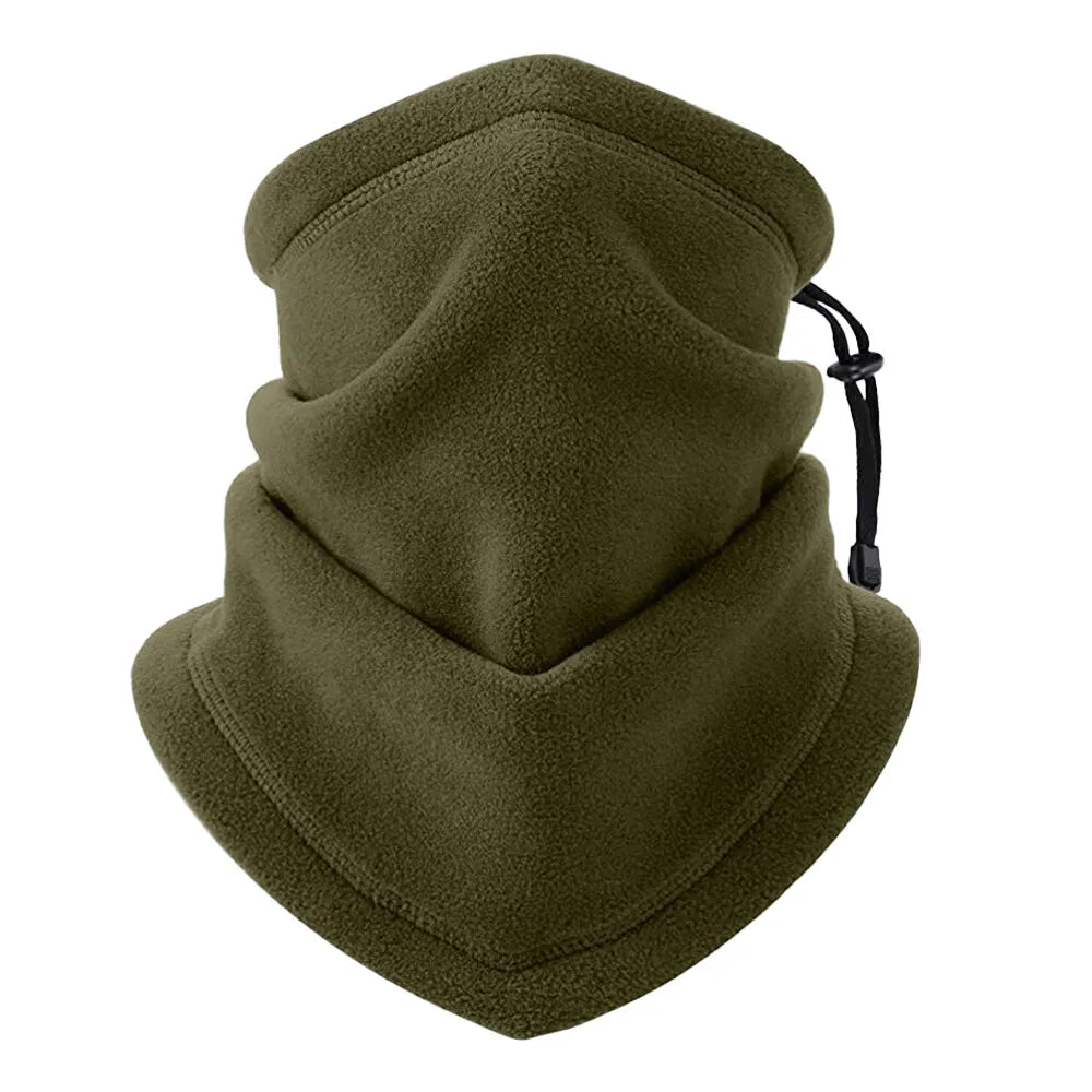 Fleece Neck Warmer Winter Scarf Face Mask For Men Women Windproof Hiking Cycling