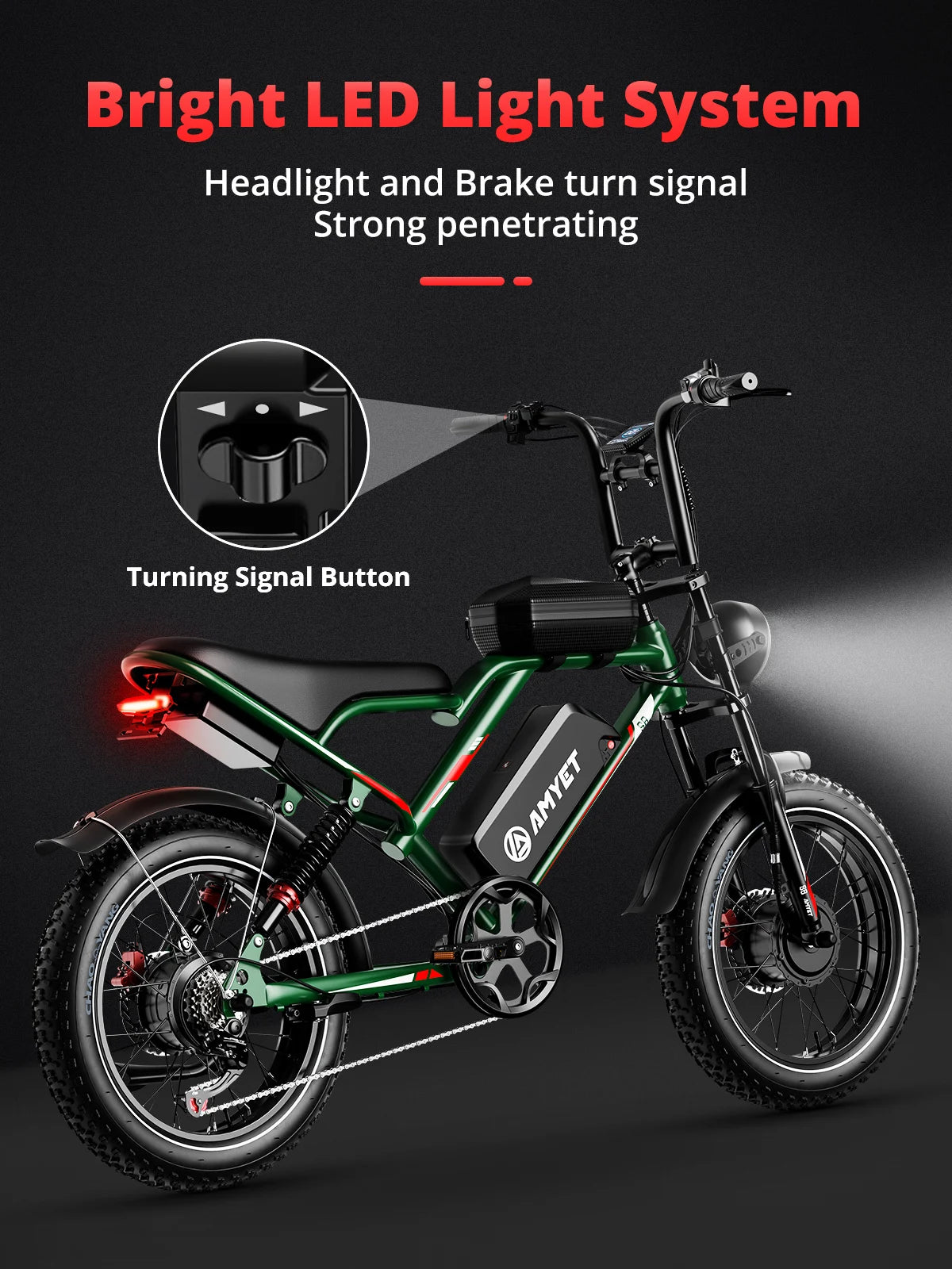 AMYET S8 Dual Motor 2000W Electric Bike 48V Battery