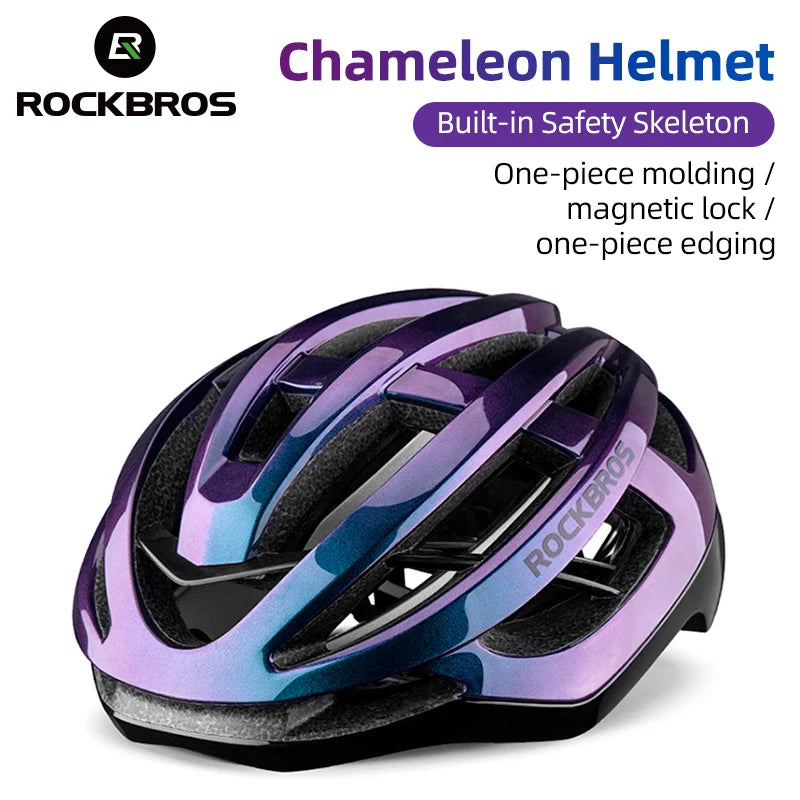 Rockbros Bicycle Helmet Breathable Integrally Molded Unisex Road Bike Helmet