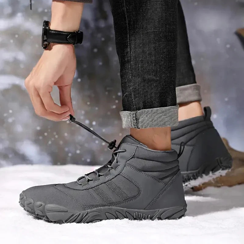 Winter Hiking Boots Waterproof Fur Ankle Boots For Men And Women Size 47