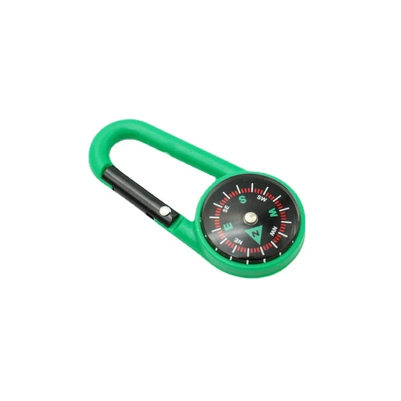 Mini Lightweight Compass With Carabiner Keychain For Camping Survival