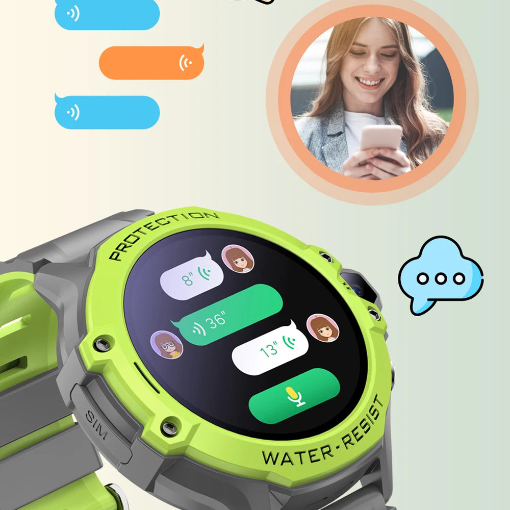 VALDUS VK55 4G Kids Smartwatch SOS GPS Emergency Tracking