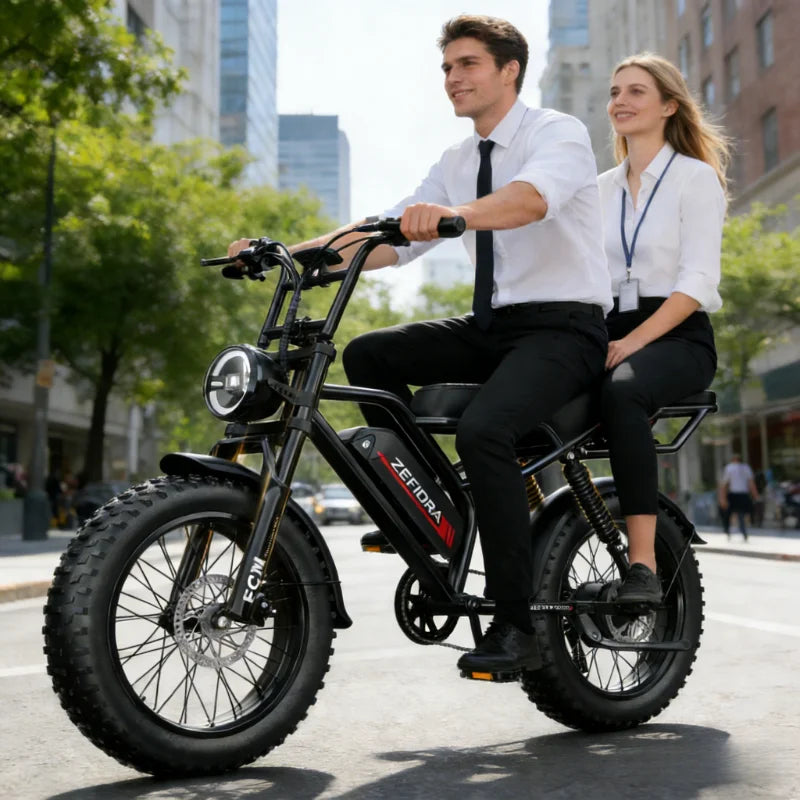 ZEFIORA Electric Fat Bike 1000W 2000W Brushless Motor