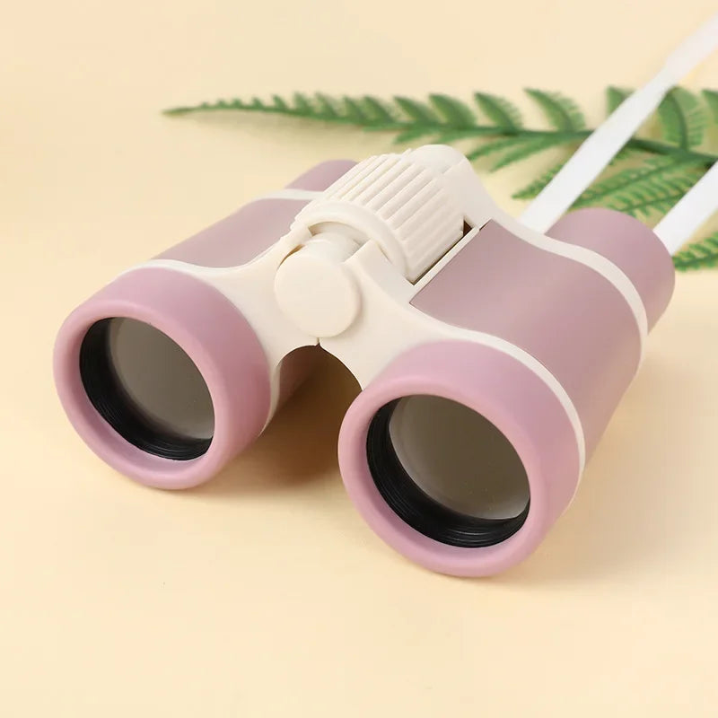 Kids Binoculars Magnifying Glass Toy With Kaleidoscope Lenses Portable Telescope