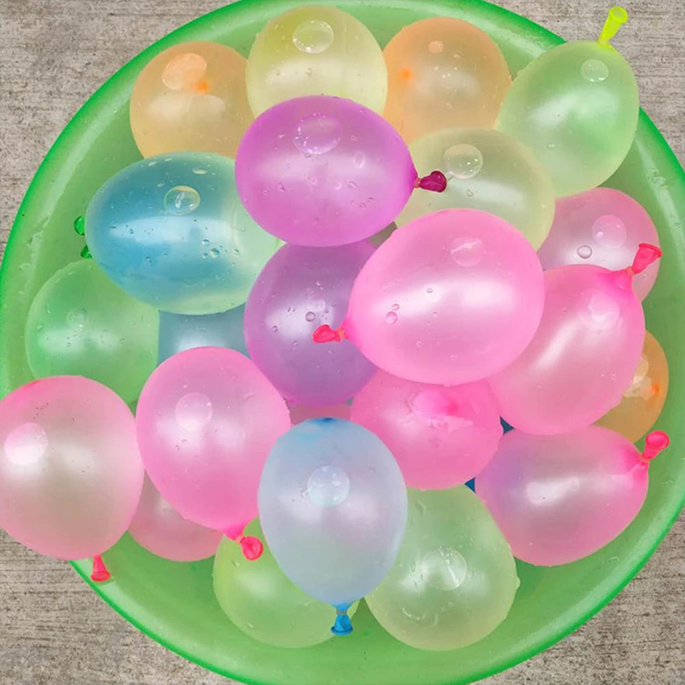 111PCS/Pack Multicolor Latex Filling Water Bombs Balloons Children Water War Game Summer Outdoor Beach Event Party Toy Props