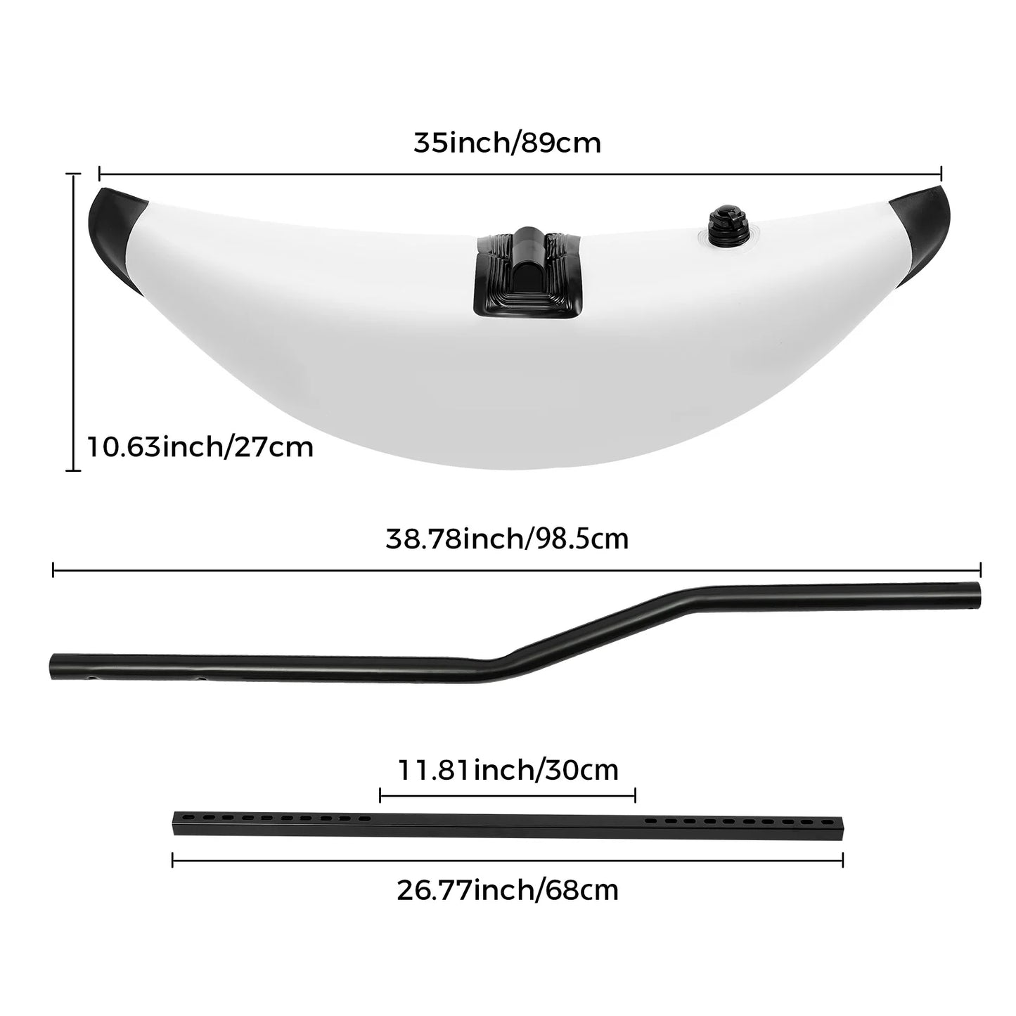 Kayak Stabilizers 2Pcs Outrigger System With PVC Sidekick Rods For Canoes Boats