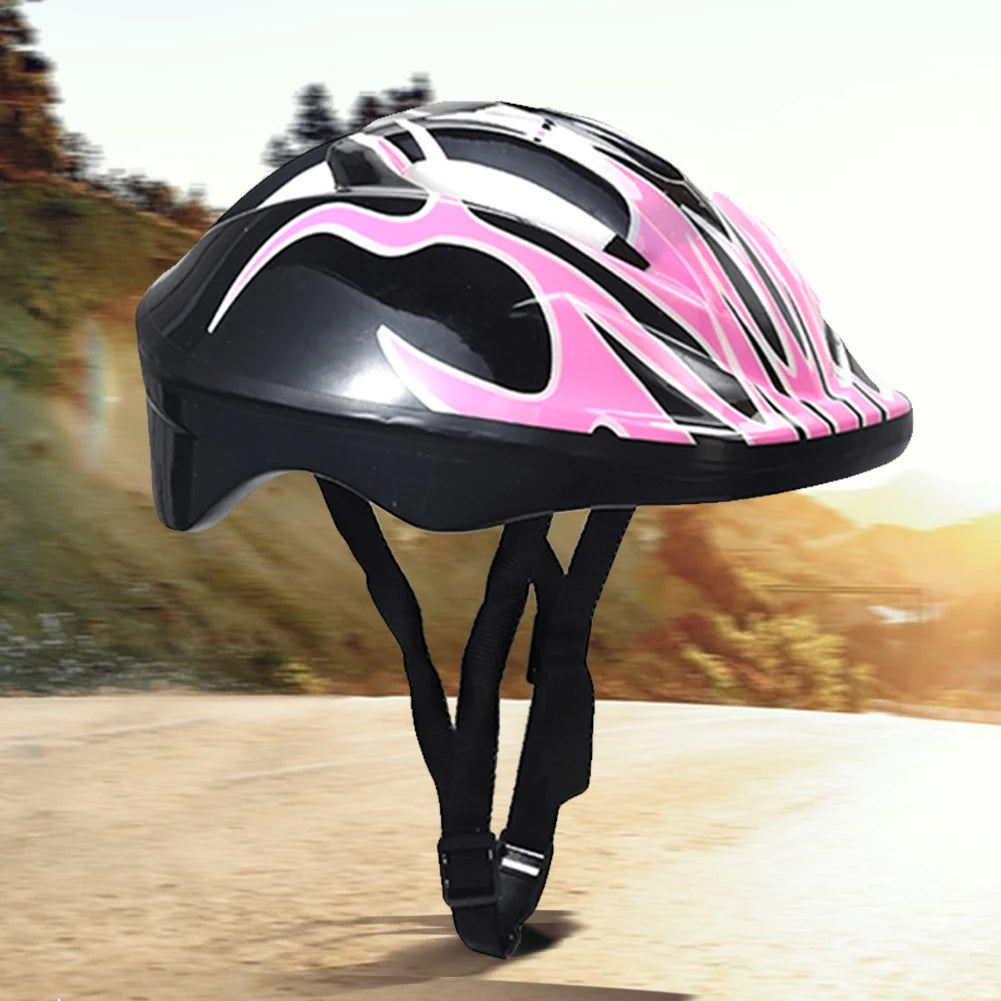 7Pcs Kids Bike Helmet Knee Elbow Wrist Pads Kids Protective Gear Set for Bicycle Cycling Skateboard Scooter Skating