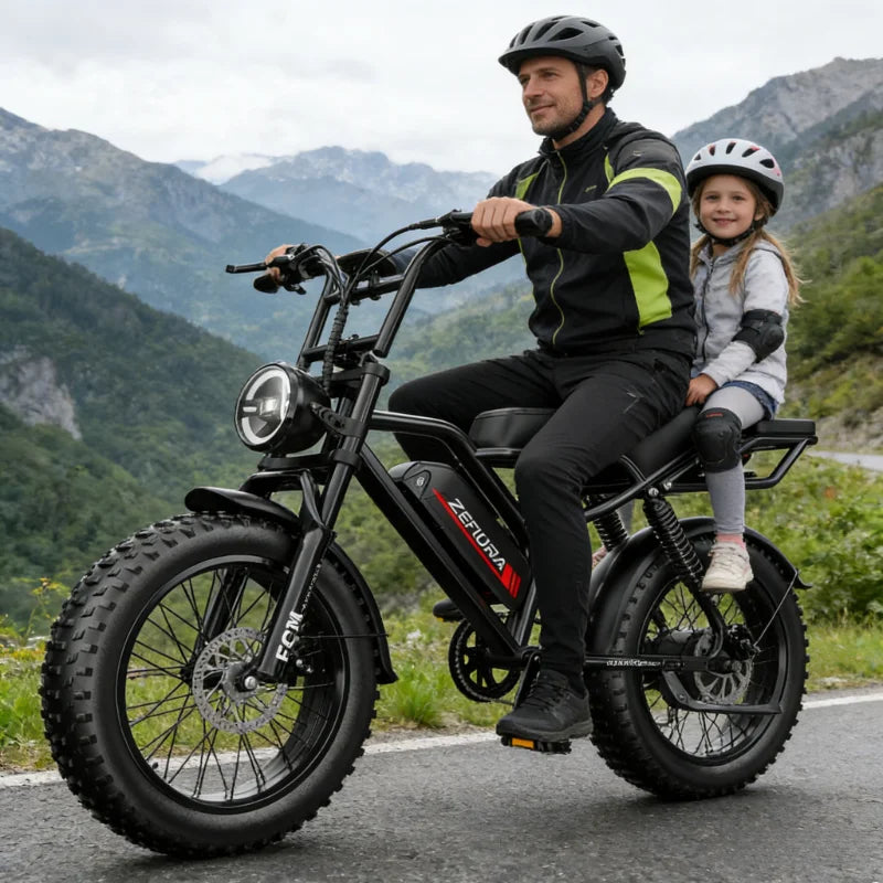 ZEFIORA Electric Fat Bike 1000W 2000W Brushless Motor