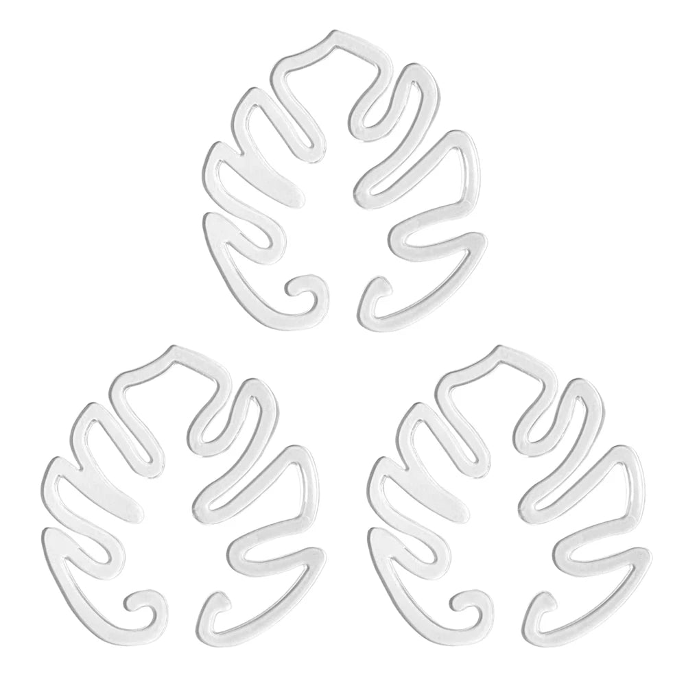 3PCS Monstera Tree Plant Support Turtle Leafs Tropical Landscape Plants Bracket For Home Garden Office Decor