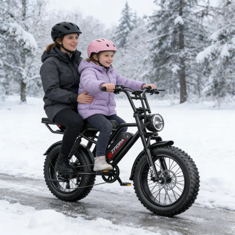 ZEFIORA Electric Fat Bike 1000W 2000W Brushless Motor