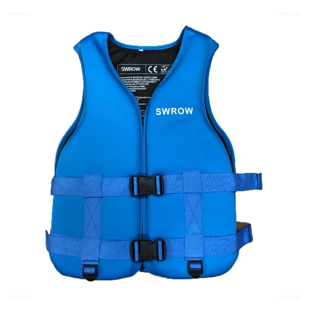 Neoprene Life Jacket Adult Buoyancy Surf Raft Men Children Fishing Jet Ski Water Sport Swimming Rescue Families Set Kayaking