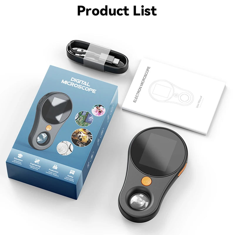 500X Microscope 1080P 2.0 Inch Video Coin Microscope for Electronics Repair