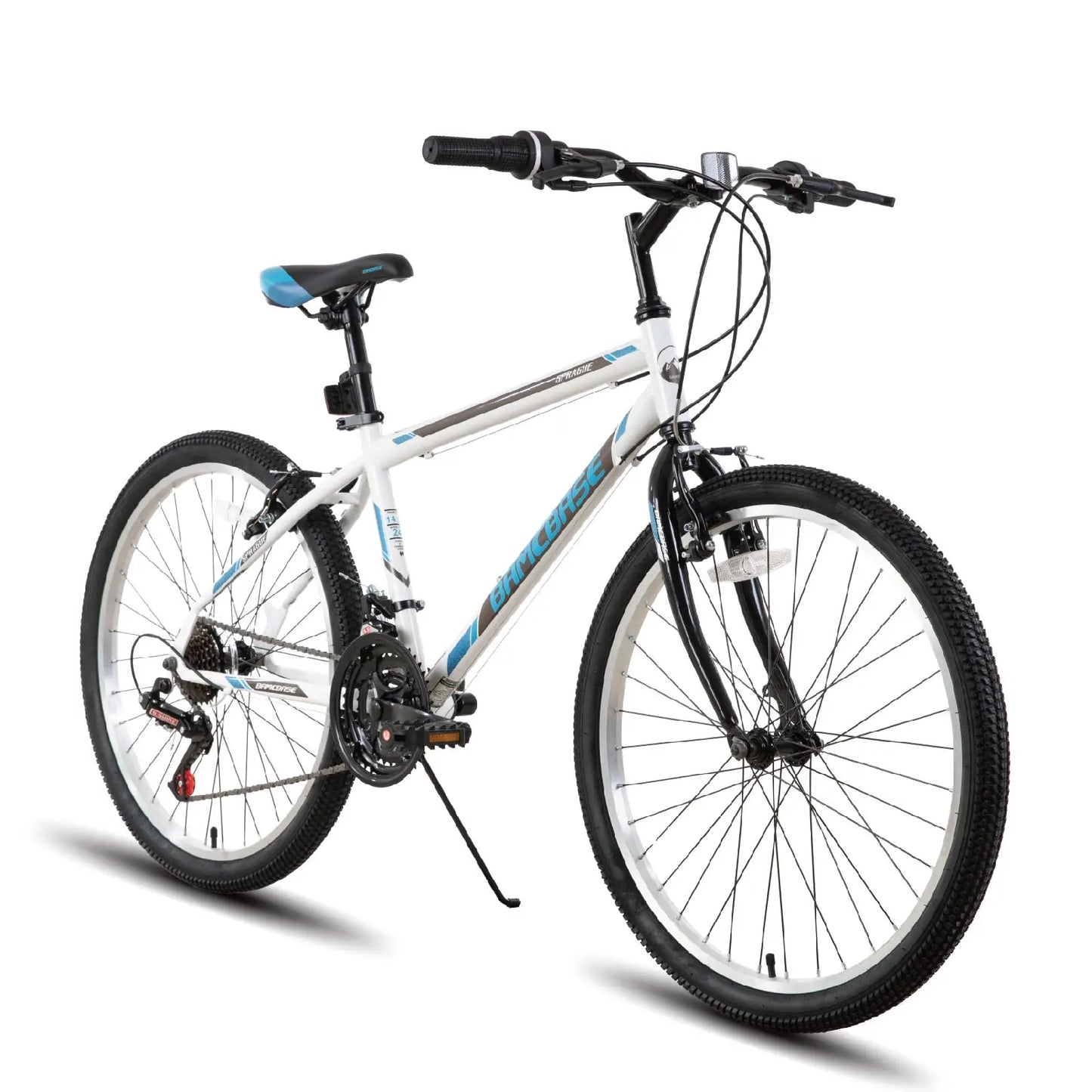 Hiland 24 26 Inch Mountain Bike For Men Women 21 Speed Steel Frame MTB Bicycle