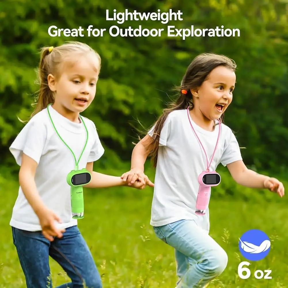 Kids Portable Digital Microscope 1000X HD Camera 1080P Video 2 Inch Screen STEM