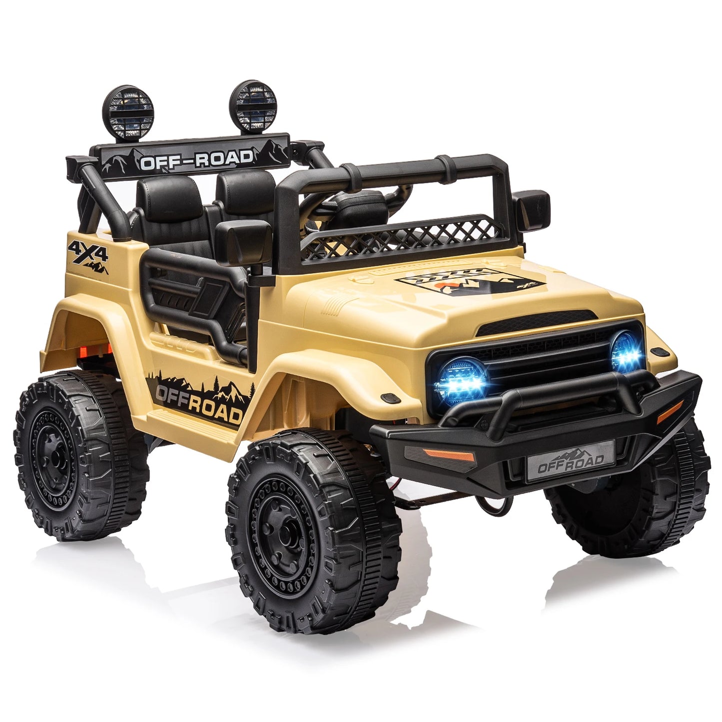 12V Kids Ride On Toy Mini Truck Electric Play Car with Parent Remote Control 4-Wheel Suspension Bluetooth Speaker Birthday Gifts