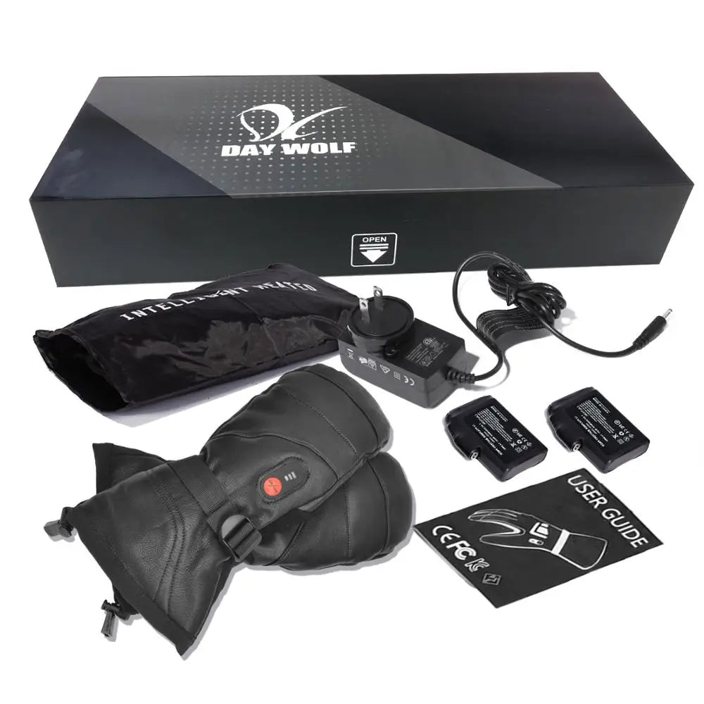 Savior Heated Gloves Touch Battery Powered Waterproof Windproof Ski Mittens