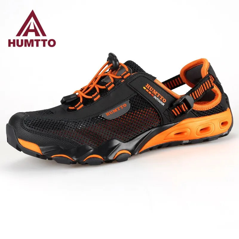 HUMTTO Men Summer Wading Hiking Shoes Breathable Quick Dry Trekking Sneakers