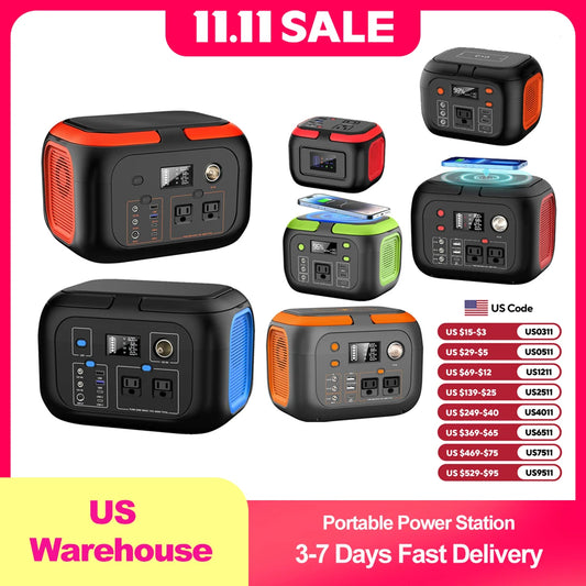 SinKeu 600W Portable Power Station Solar Generator For Camping