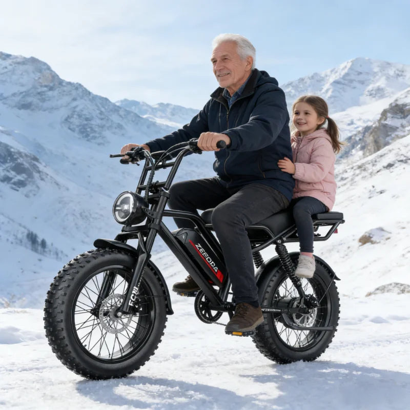 ZEFIORA Electric Fat Bike 1000W 2000W Brushless Motor