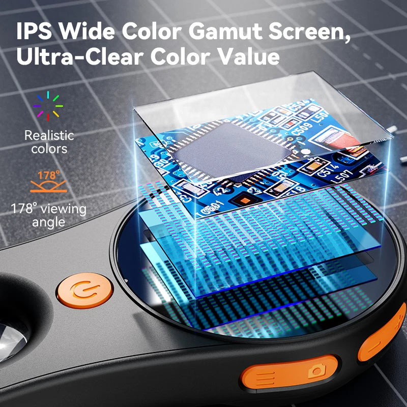 500X Microscope 1080P 2.0 Inch Video Coin Microscope for Electronics Repair