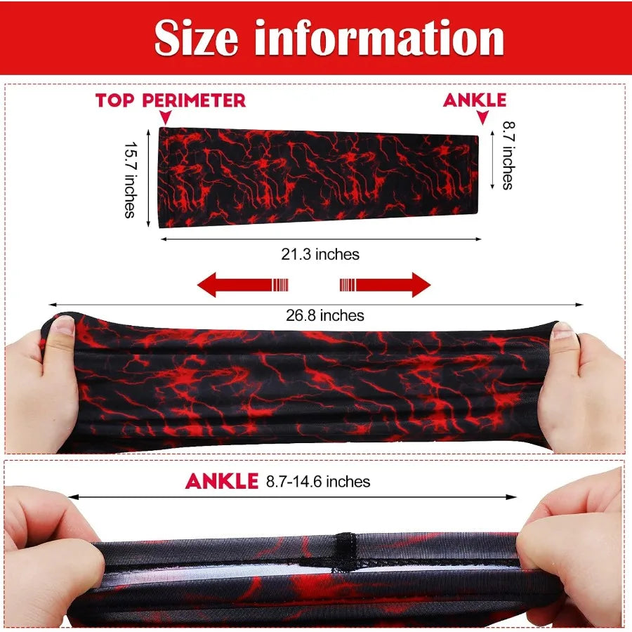 Long Knee Sleeve For Running Basketball Cycling Compression With UV Protection