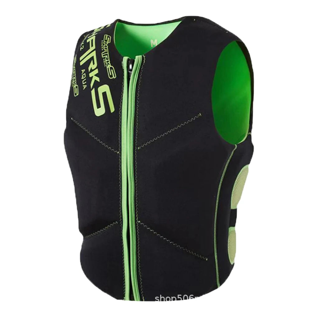 Neoprene Life Jacket Adult Buoyancy Surf Raft Men Children Fishing Jet Ski Water Sport Swimming Rescue Families Set Kayaking